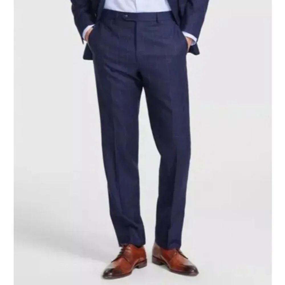 Michael Kors Wool Blend Fall Stretch Suit Separate Pants Men's 42x32 Midnight
